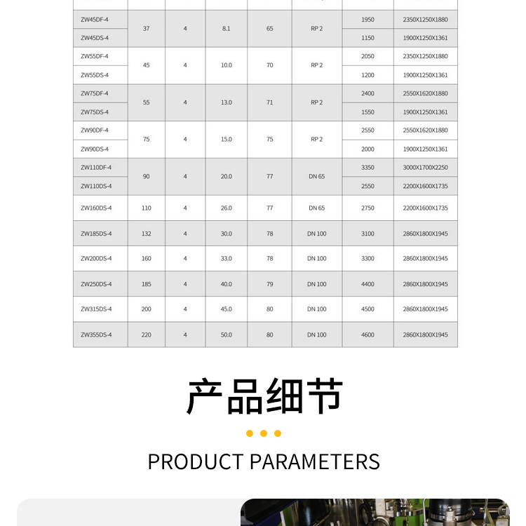 低壓無油空壓機